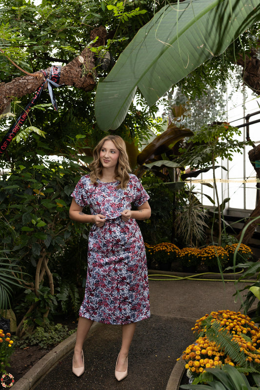 Autumn Garden Maternity Dress