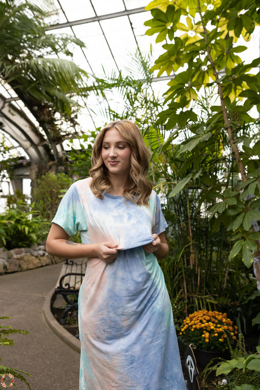 Pastel Dream Maternity Dress